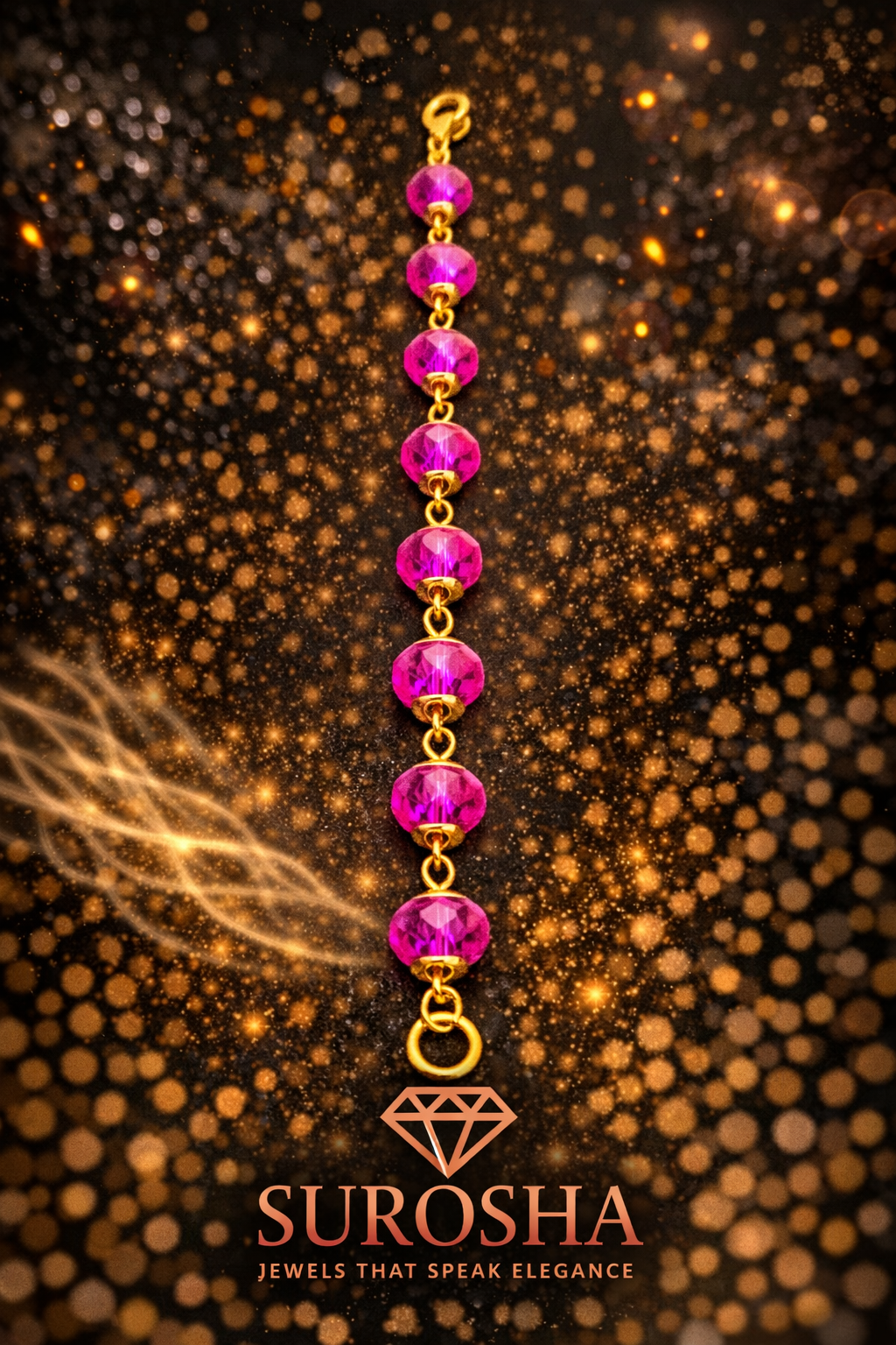 SuRosha Fuchsia Glow Armband