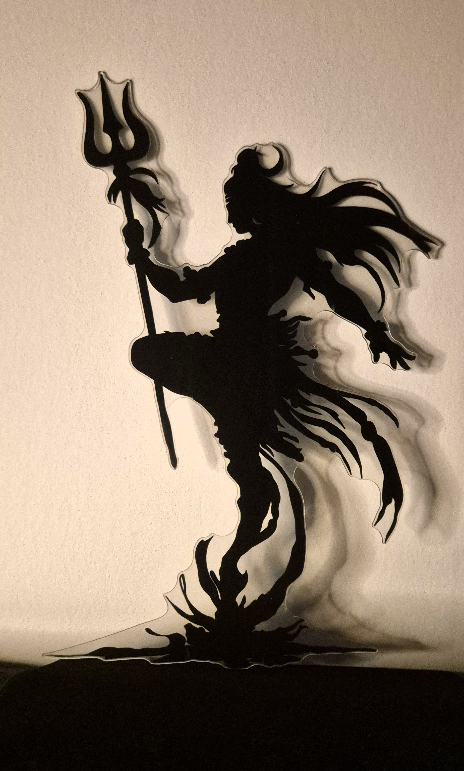 🕉️ Shiva Silhouet – Kracht, Transformatie & Spirituele Bescherming