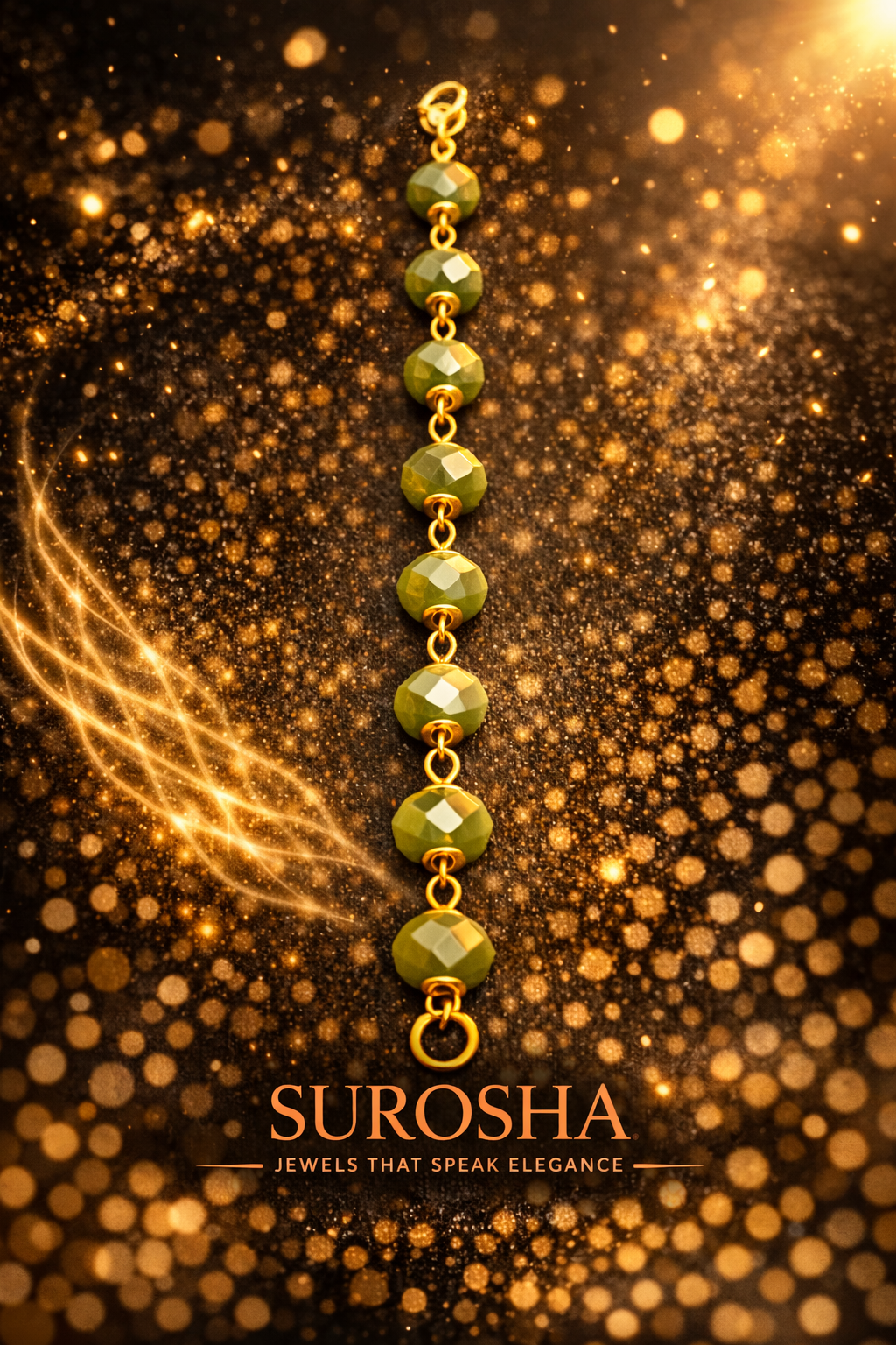 SuRosha Olive Glow Armband