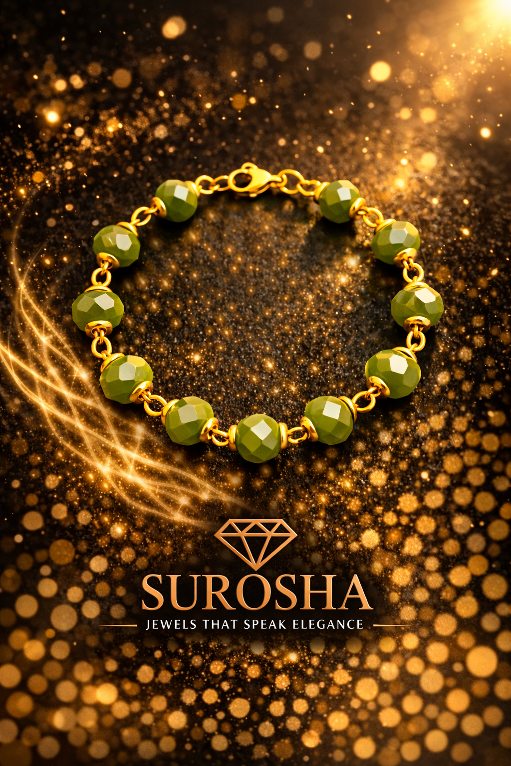 SuRosha Olive Glow Armband