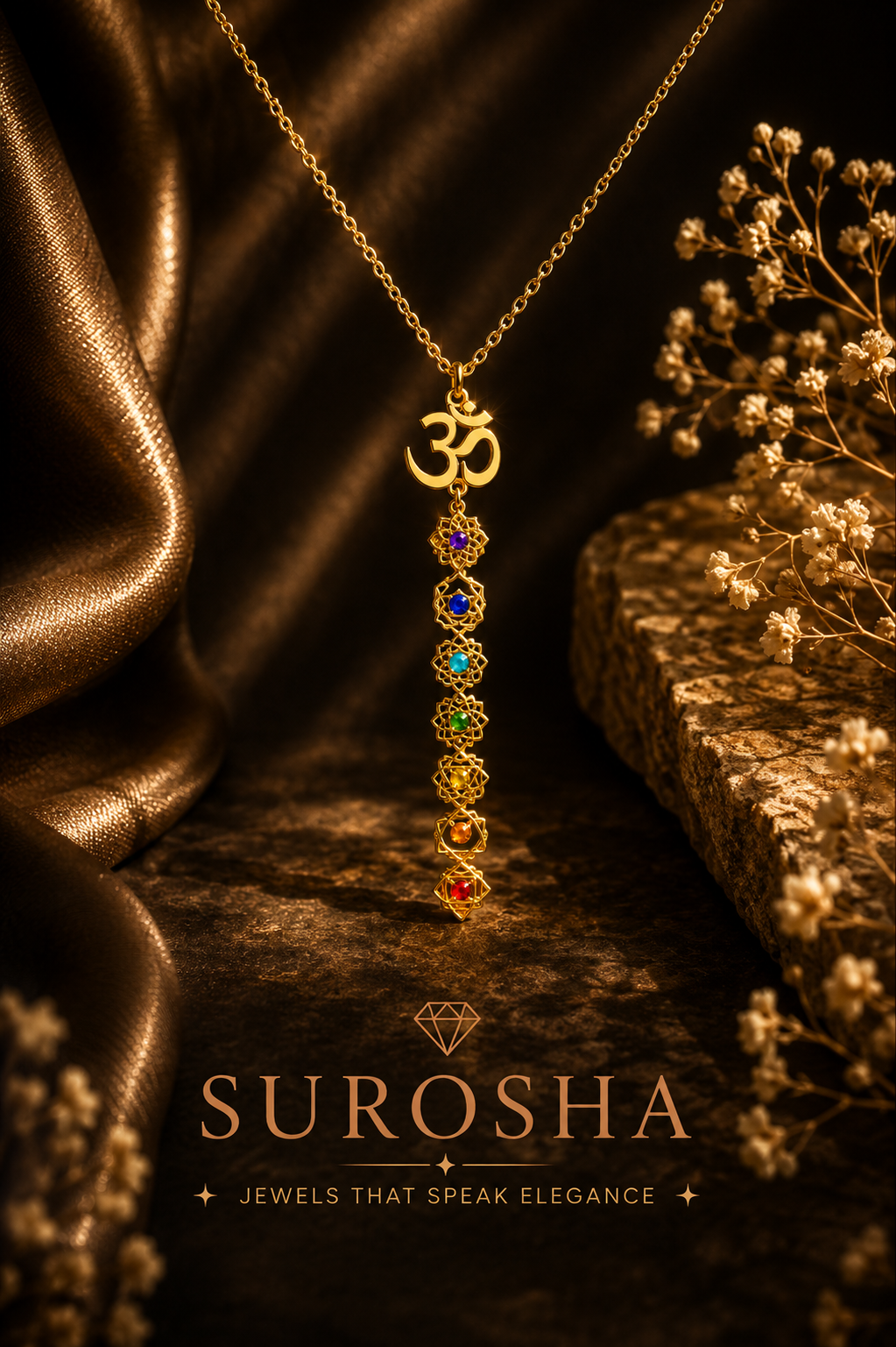 SuRosha Chakra Ohm Ketting