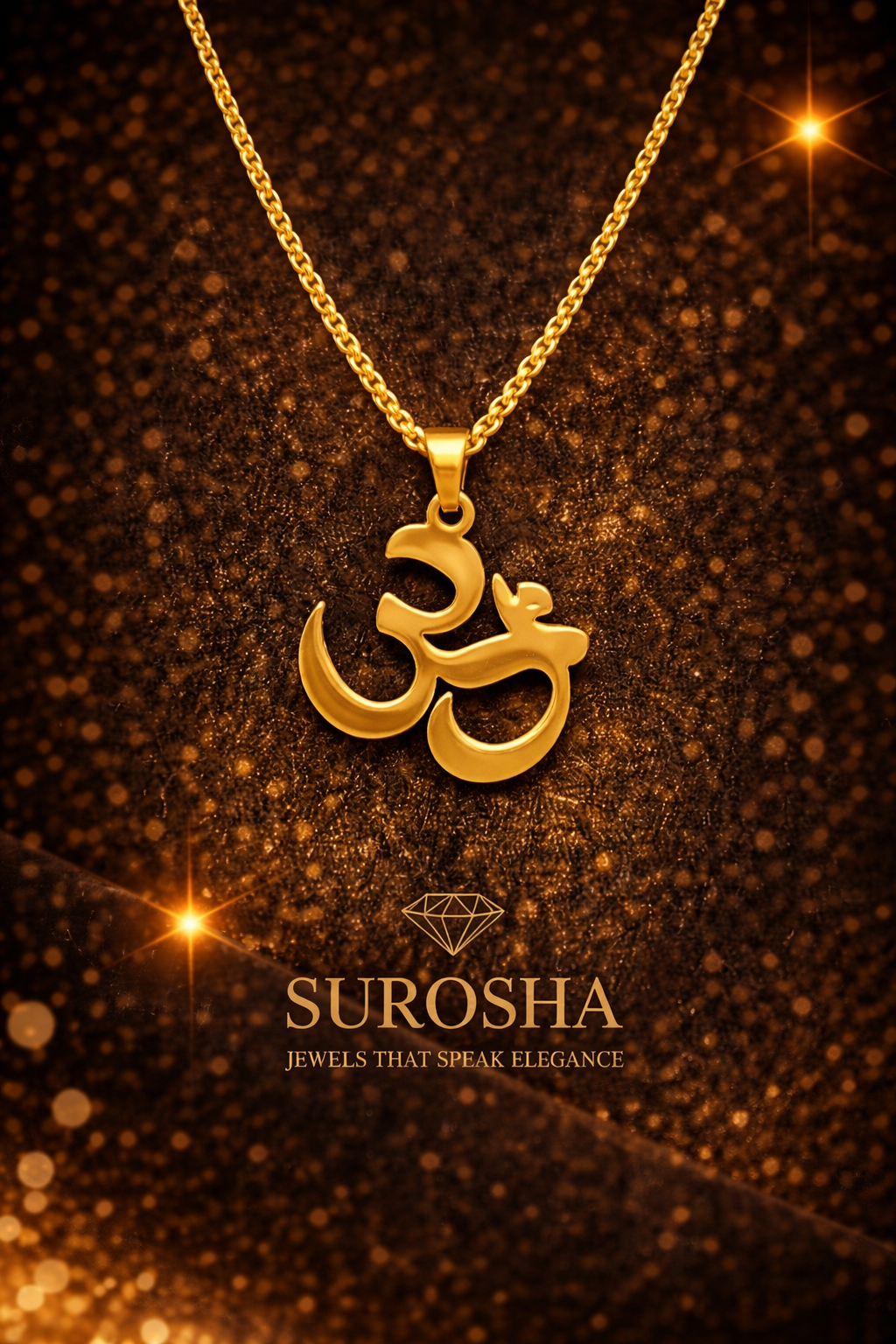 SuRosha OHM Statement Ketting – Goud – 55 & 60 cm