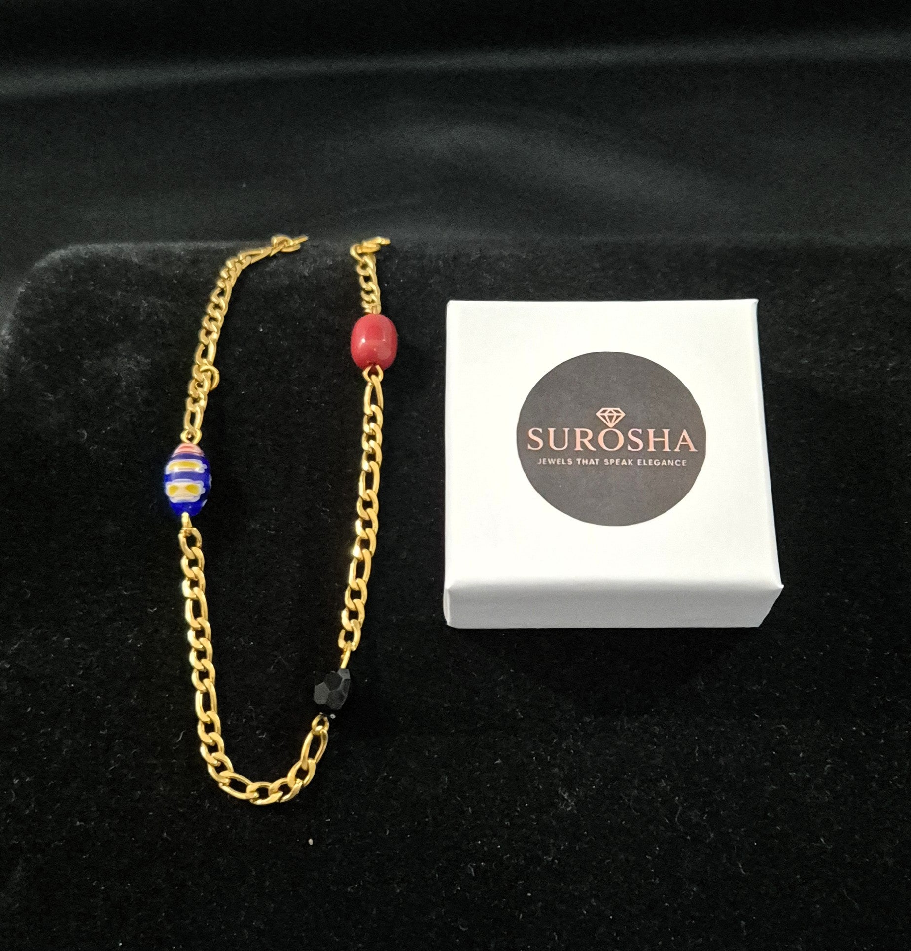 Alakondre Elegance Armband – Handgemaakt - Goud met Kralen