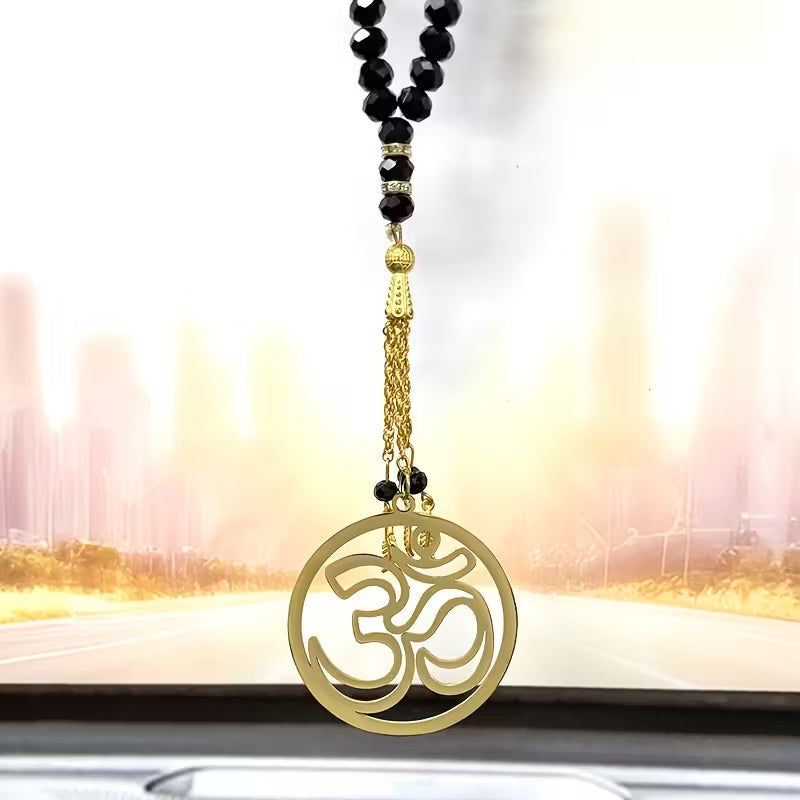 Ohm Auto Hanger – Spirituele Bescherming & Positieve Energie