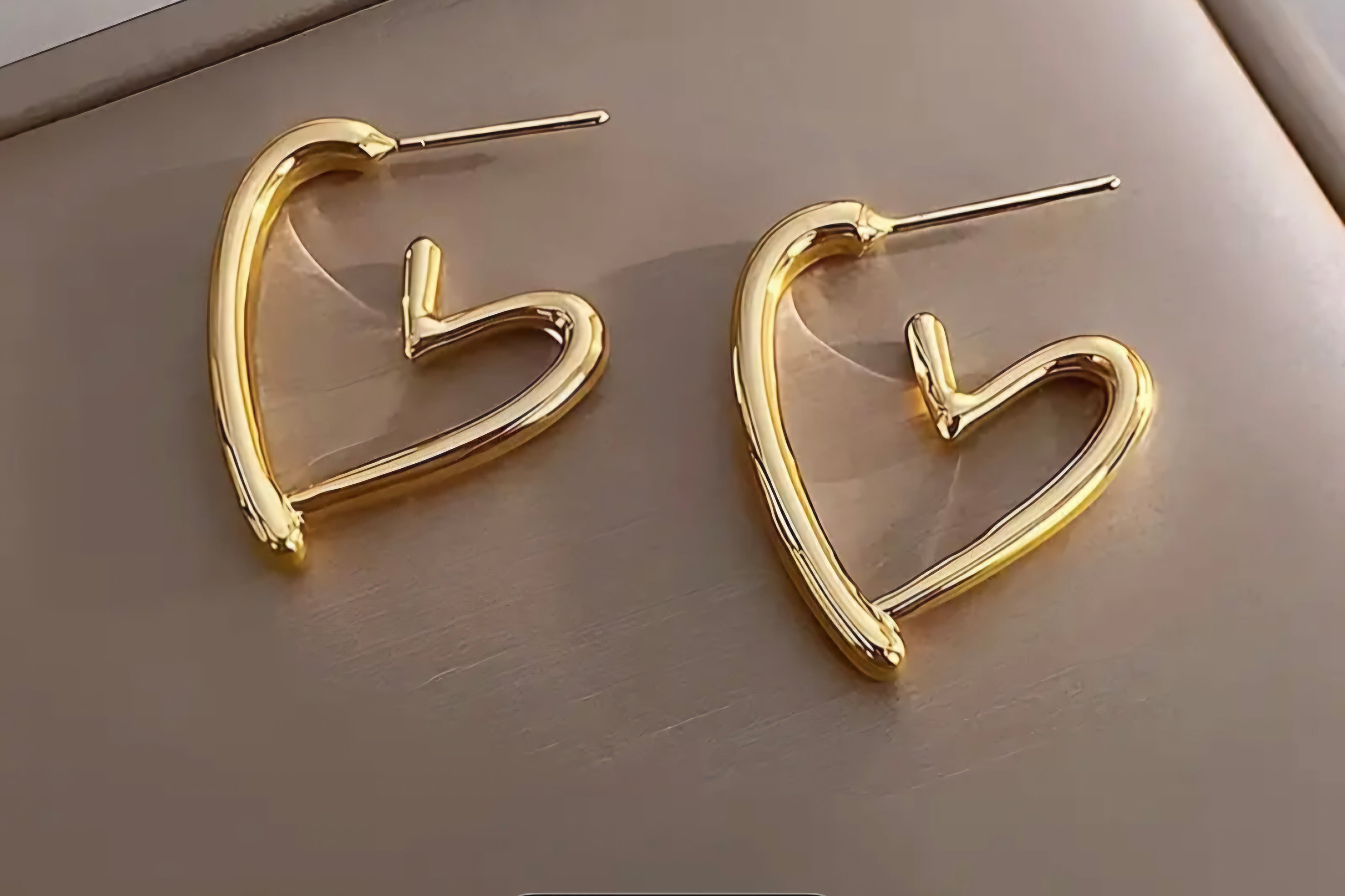 Dames Oorbellen Goud – Open Hart Design