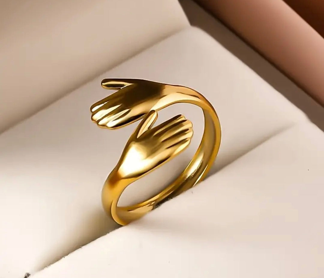 “4-Ever” ring met handdesign – unisex