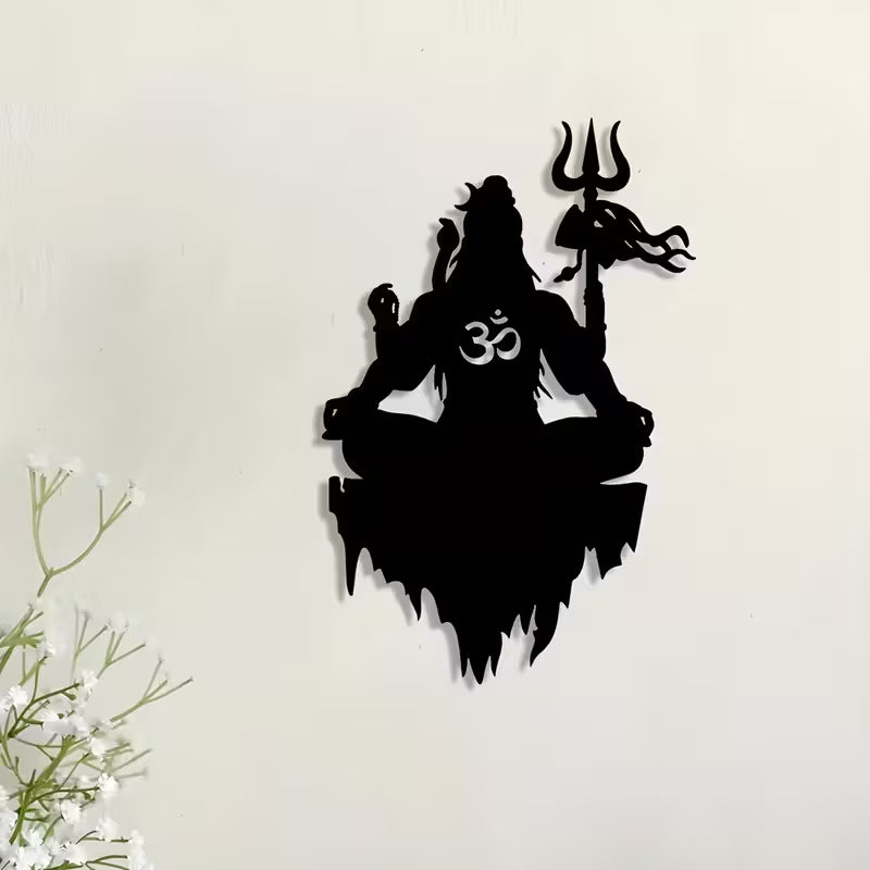 Metalen Shiva Wanddecoratie – Spiritueel Design 20x30 cm