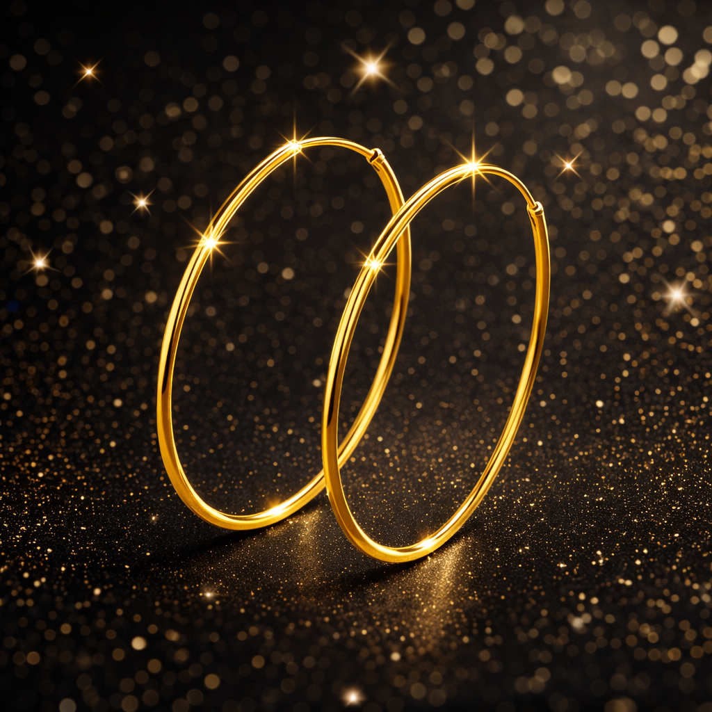 SuRosha Aura Gouden Hoop Oorbellen – 4,5 cm