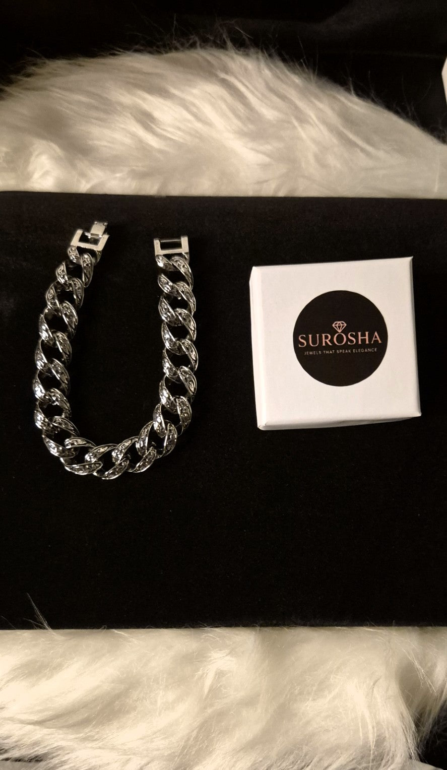 Stainless Steel Cuban Link Heren Armband – Zilverglans Luxe