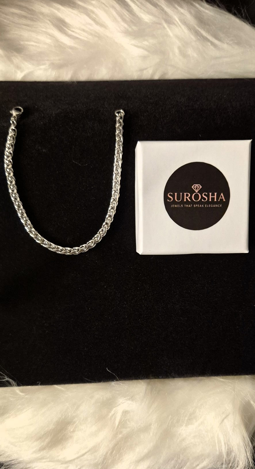 Stainless Steel Herenarmband – Fijn Gevlochten Schakel Zilver