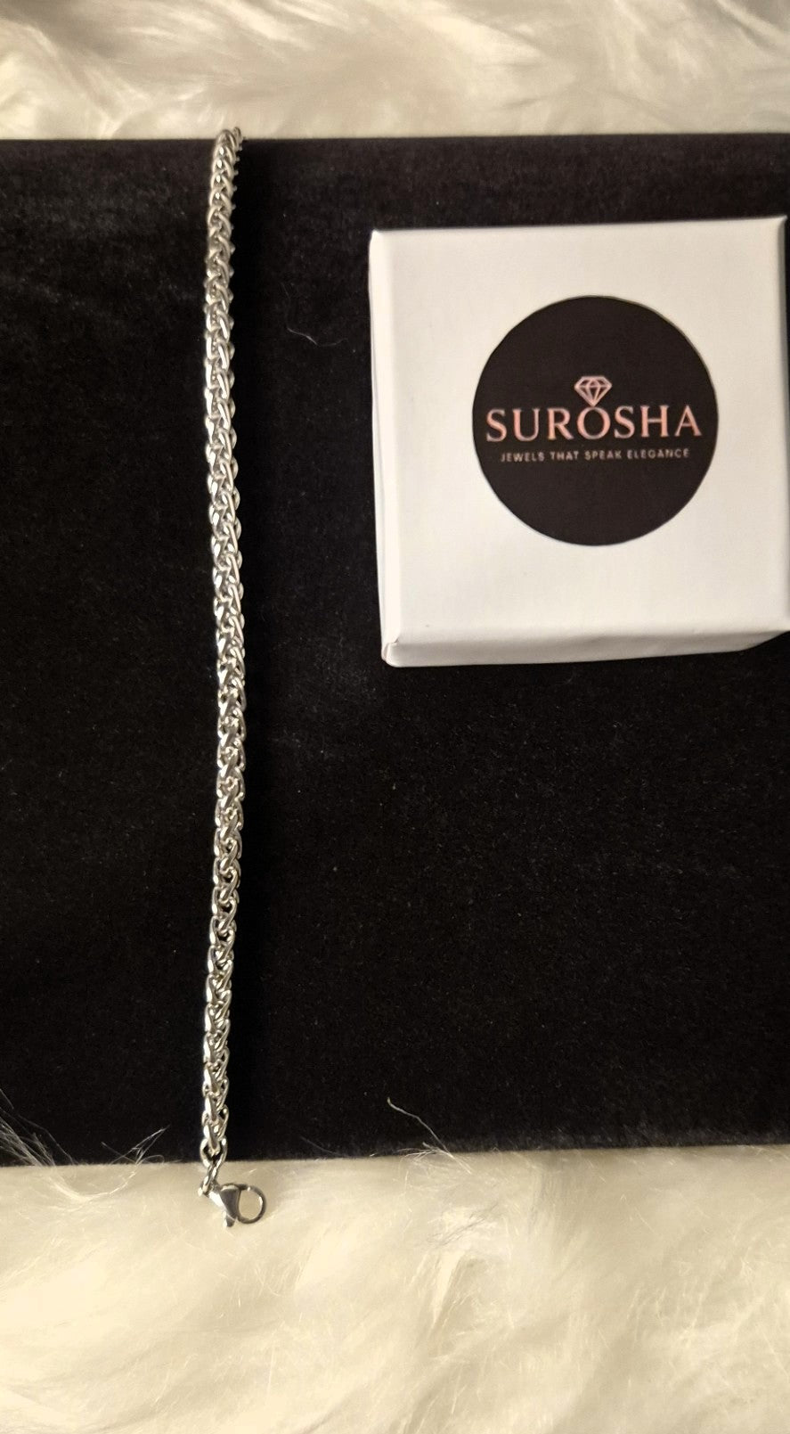 Stainless Steel Herenarmband – Fijn Gevlochten Schakel Zilver