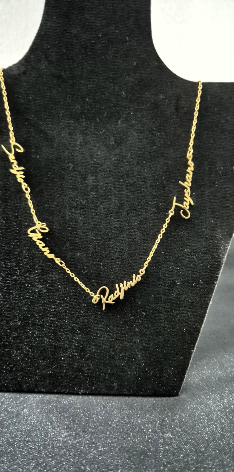SuRosha Gepersonaliseerde Meernamen Ketting – Familie & Loved Ones ( Goud/Zilver)